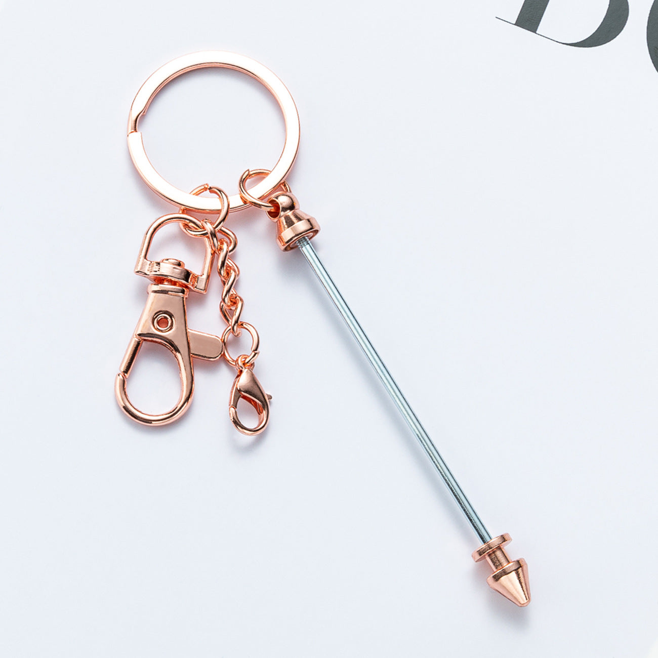 Wholesale's New Bead DIY Multi-color Metal Handmade Keychains